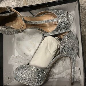 Rhinestone party shoe. ￼ perfect for a wedding or holiday party.